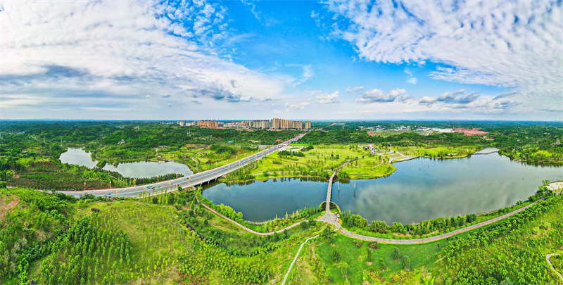 研溪濕地。樂山市生態(tài)環(huán)境局供圖