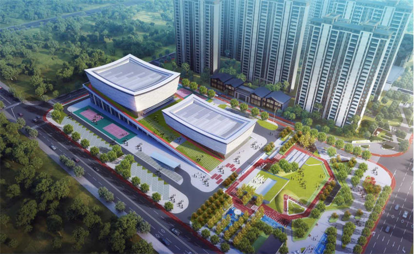 新津體育公園效果圖。