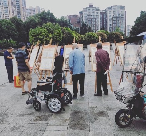巡回展現(xiàn)場(chǎng)。彭州市委宣傳部供圖