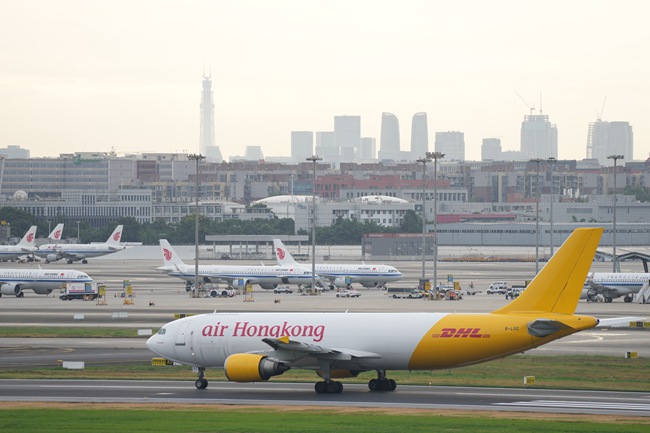 DHL快遞宣布使用A300全貨機(jī)，替換原有B737貨機(jī)。雙流區(qū)委宣傳部供圖