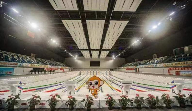 體育場館內景。樂山日報社供圖