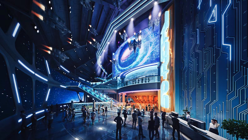 元宇宙線下場景。青白江區(qū)委宣傳部供圖 