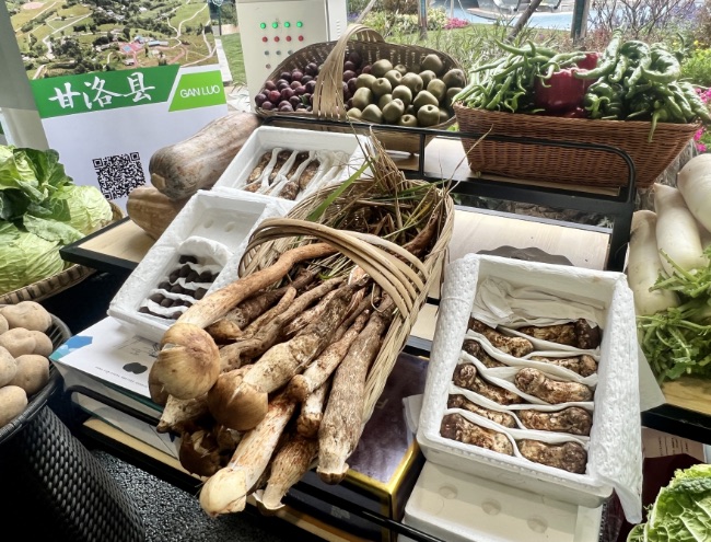 參展農(nóng)產(chǎn)品。涼山州委宣傳部供圖