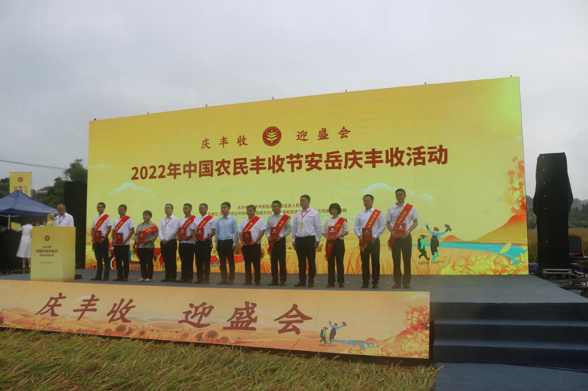 豐收節(jié)活動現(xiàn)場。安岳縣融媒體中心供圖