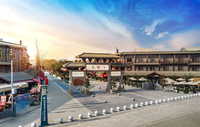 青白江區(qū)彌牟鎮(zhèn)八陣巷。成都市民宗局供圖