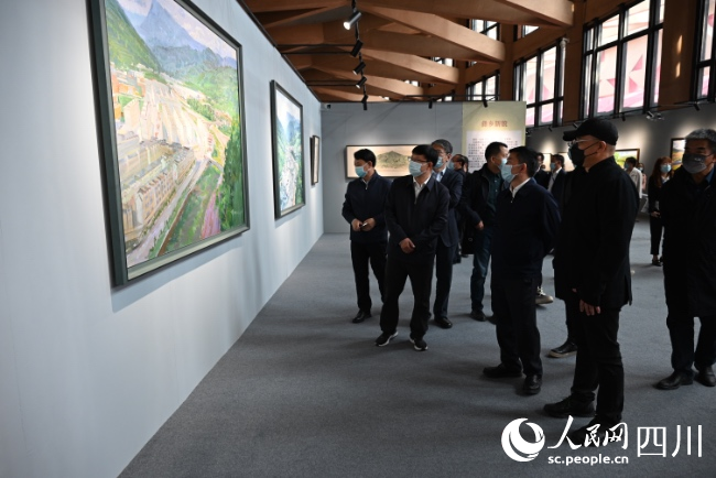 書畫展現(xiàn)場。宋明攝