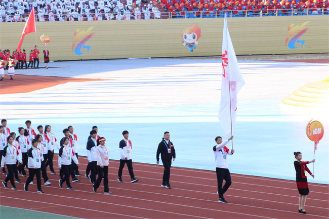 成都市組團(tuán)參加四川省第十六屆少數(shù)民族傳統(tǒng)體育運(yùn)動(dòng)會(huì)活動(dòng)現(xiàn)場。成都市民宗局、成都市體育局供圖