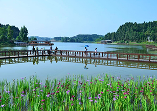 南部縣純陽(yáng)山村：依托八爾湖秀美風(fēng)光，農(nóng)耕文化及濕地生態(tài)資源，實(shí)施旅游扶貧開(kāi)發(fā)，建成濕地花海、荷塘月色、農(nóng)耕博物館等多處鄉(xiāng)村旅游特色景點(diǎn)。