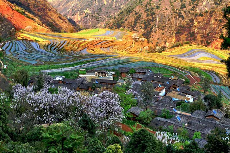 布依老寨風(fēng)貌。寧南縣委宣傳部供圖
