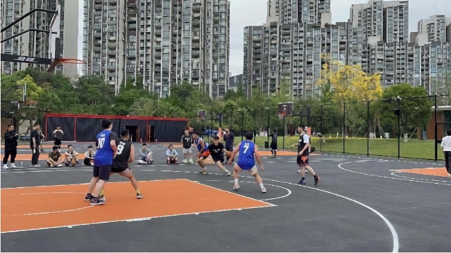 桂龍公園T立方洛克籃球公園。受訪者供圖