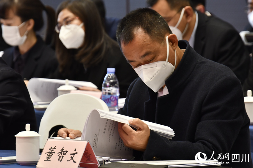 省人大代表董智文。人民網(wǎng) 王洪江攝