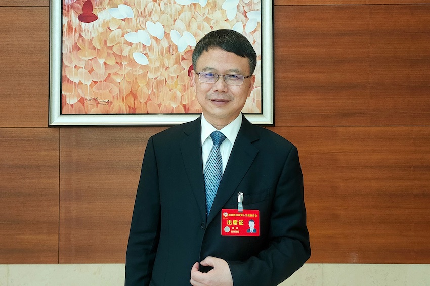 十三屆四川省政協(xié)委員、省人力資源和社會保障廳廳長胡斌。四川省政協(xié)供圖