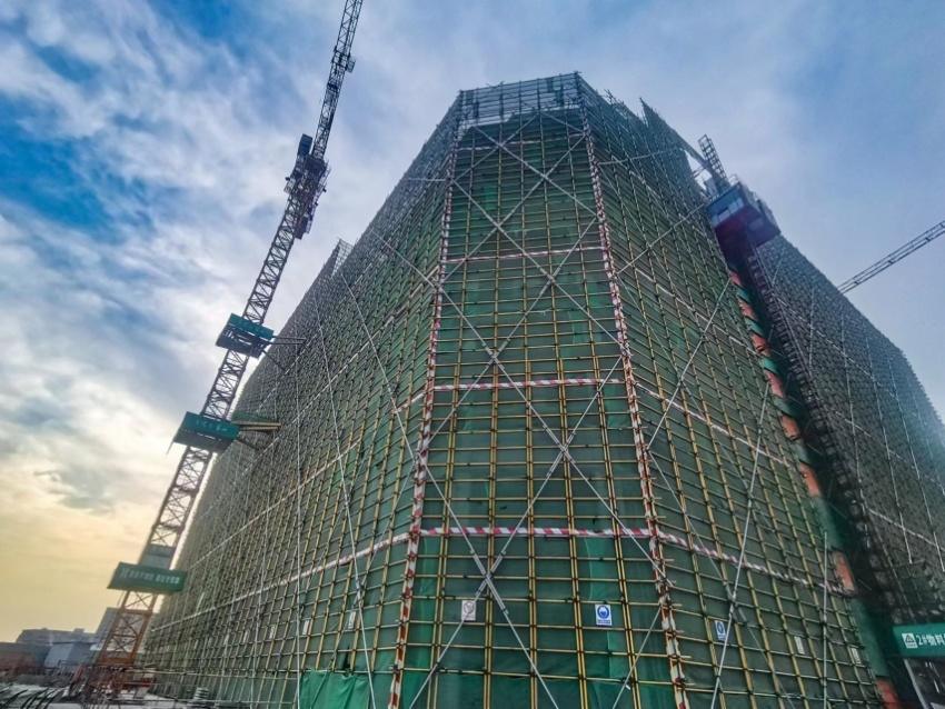 雙鳳橋TOD保障性住房主體呈現(xiàn)。成都軌道建設(shè)供圖