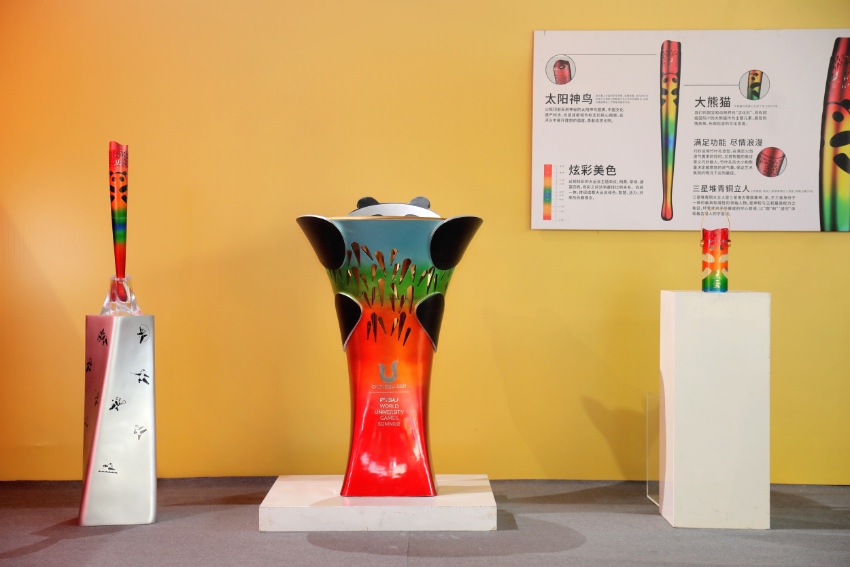 大運(yùn)會(huì)火炬巡展綜合特展現(xiàn)場(chǎng)。成都大運(yùn)會(huì)執(zhí)委會(huì)供圖