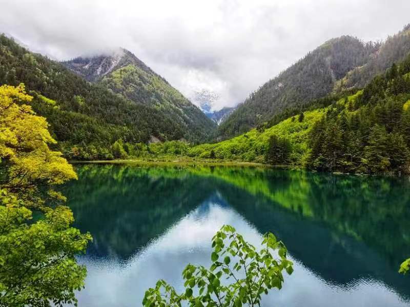青山綠水若詩篇。九寨溝景區(qū)供圖
