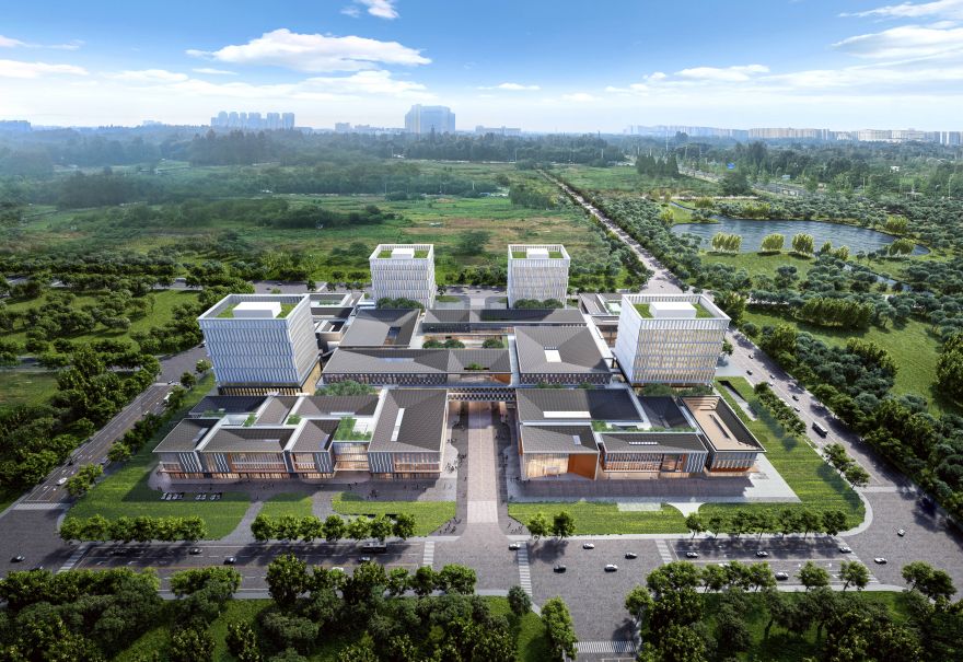 成都芯谷產(chǎn)業(yè)功能區(qū)配套設(shè)施建設(shè)項目效果圖。中建三局一公司供圖