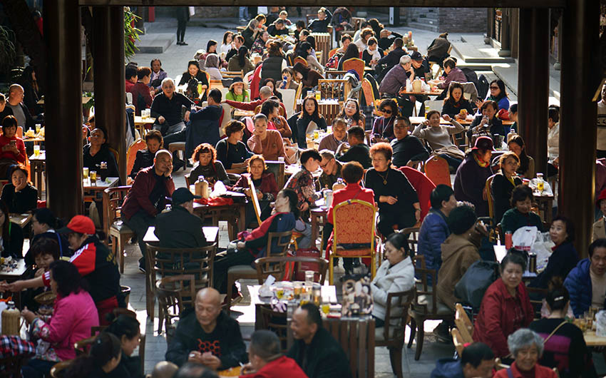 蓋碗茶。錦江區(qū)文旅局供圖