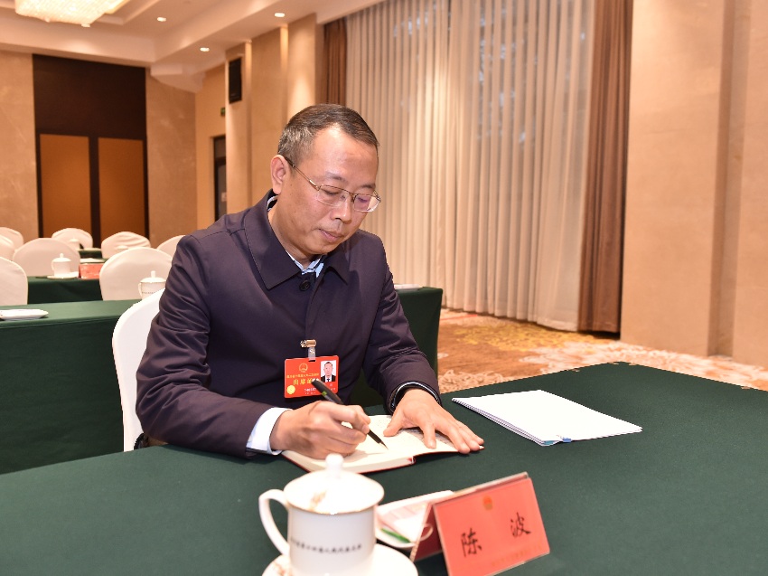 省人大代表，內(nèi)江市自然資源和規(guī)劃局黨組書記、局長陳波。受訪者供圖