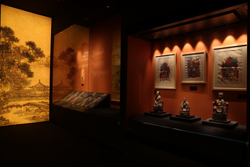 “義薄云天——關公主題精品文物展”展廳。成都武侯祠博物館供圖