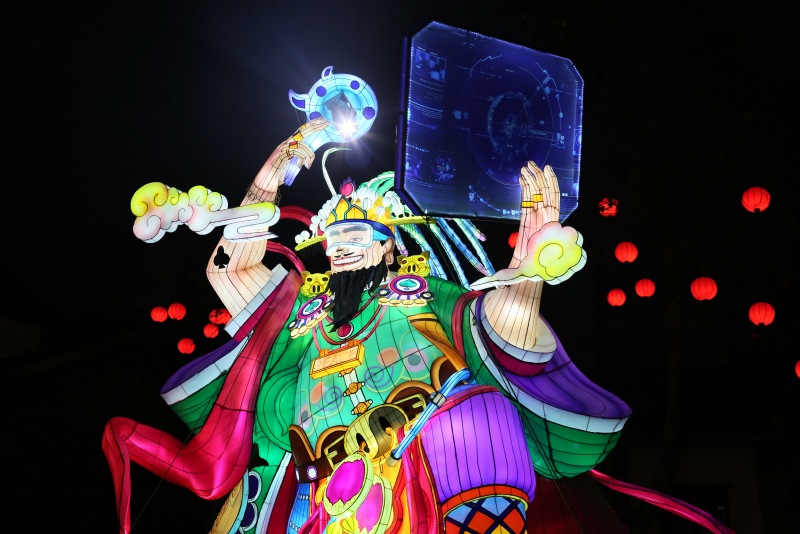 氛圍燈組“潮玩張飛”。成都武侯祠博物館供圖