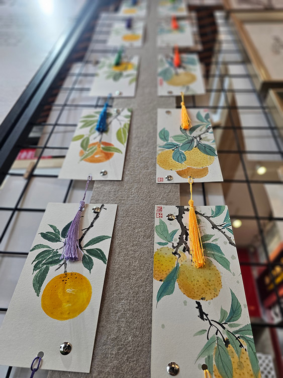 花園國(guó)畫(huà)工作坊展品。成都市花園（國(guó)際）小學(xué)供圖