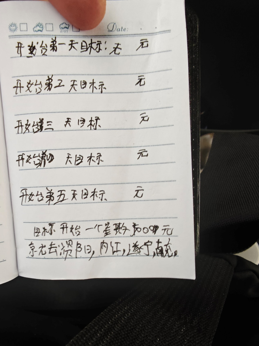 嫌疑人寫的“盜竊計(jì)劃”執(zhí)行情況。成華公安供圖