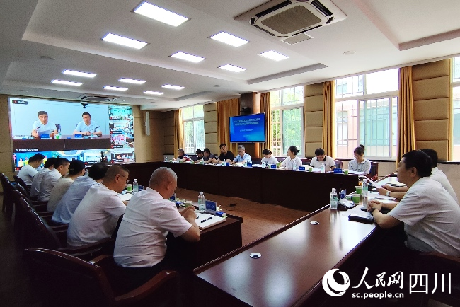 四川省舉行2024年青衣江流域水旱災害聯(lián)防聯(lián)控應急測報演練。人民網記者 朱虹攝