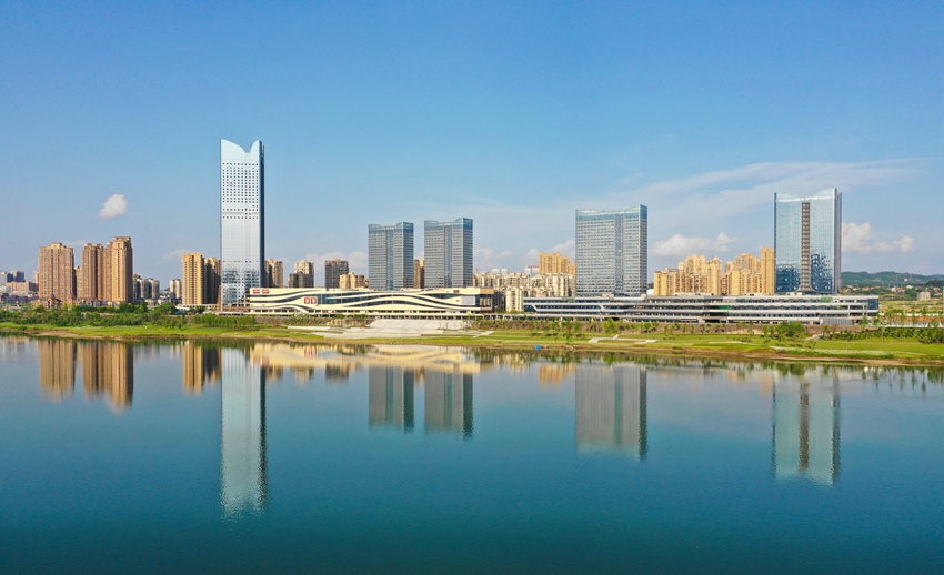 川東北金融中心。南充市委宣傳部供圖