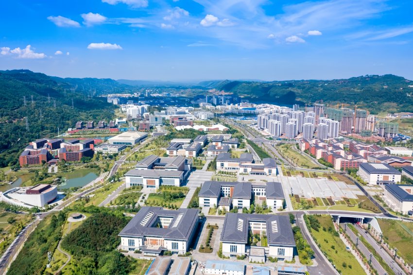 大學(xué)城。宜賓三江新區(qū)供圖
