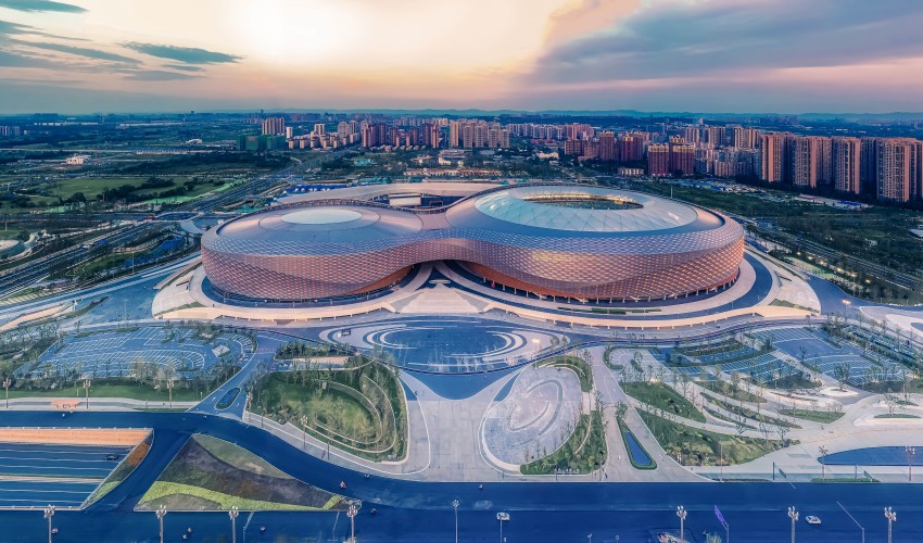 成都城投集團(tuán)投資建設(shè)的鳳凰山體育公園。成都市國(guó)資委供圖