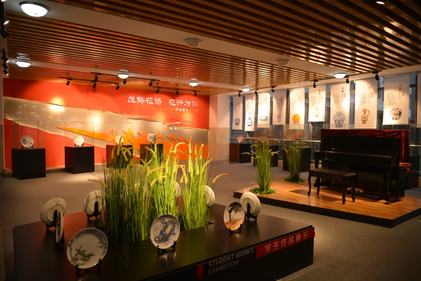 “好瓷勝玉”館。青蘇職中供圖