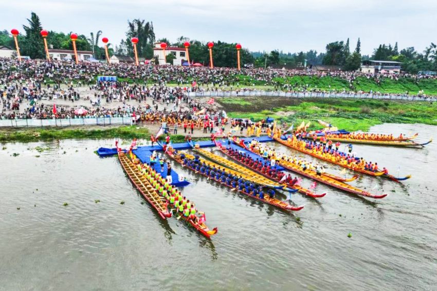 龍舟賽現(xiàn)場(chǎng)。譚雁云供圖