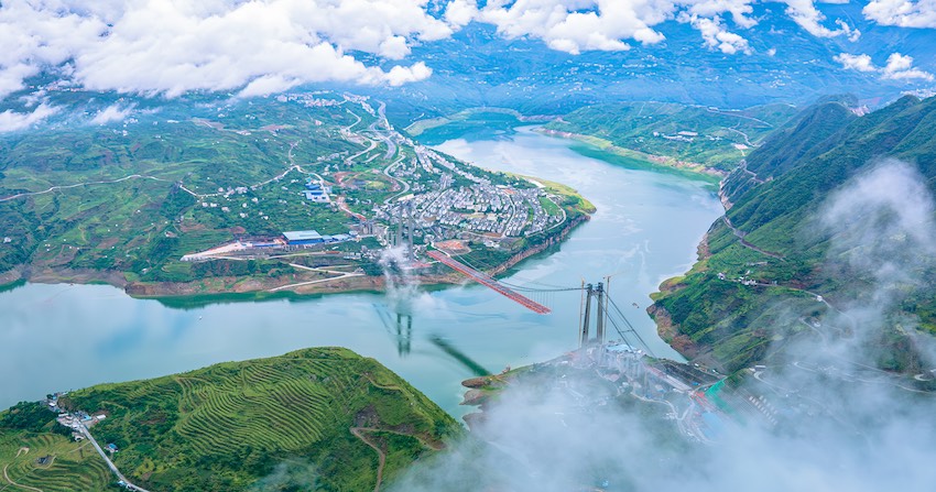 俯瞰大橋。蜀道集團供圖