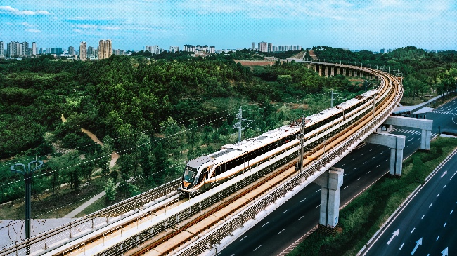 資陽線列車。成都軌道集團(tuán)供圖
