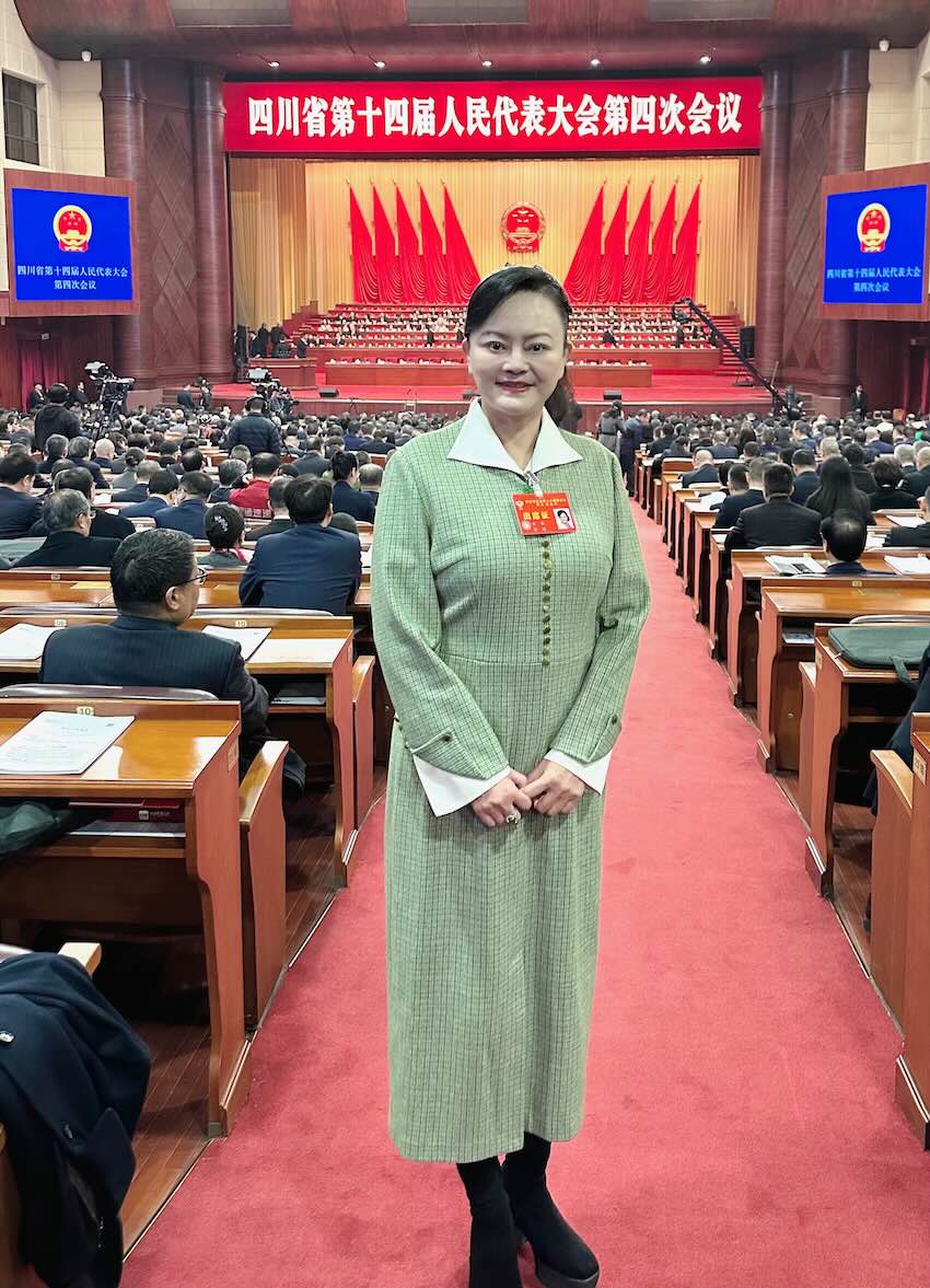 四川省政協(xié)委員李蓉。本人供圖