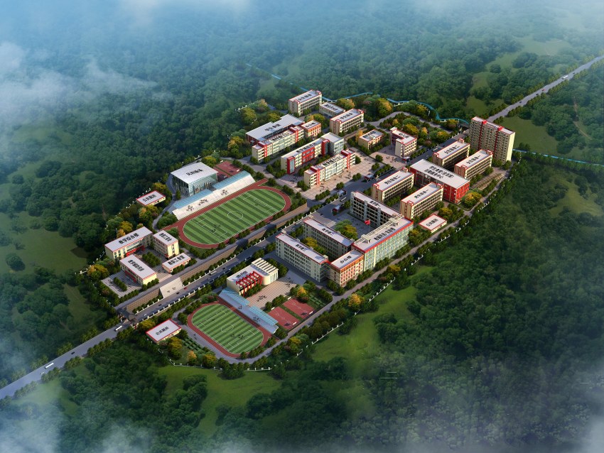 雅江縣呷拉教育園區(qū)效果圖。甘孜州教育和體育局供圖