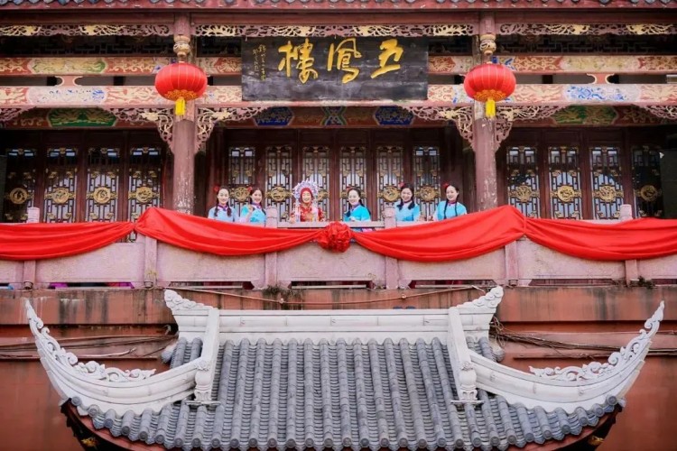 五鳳古鎮(zhèn)。成都市文廣旅局供圖