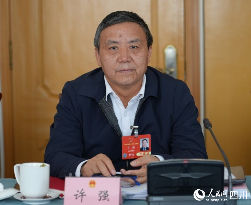 全國人大代表許強。人民網(wǎng)記者 李平攝
