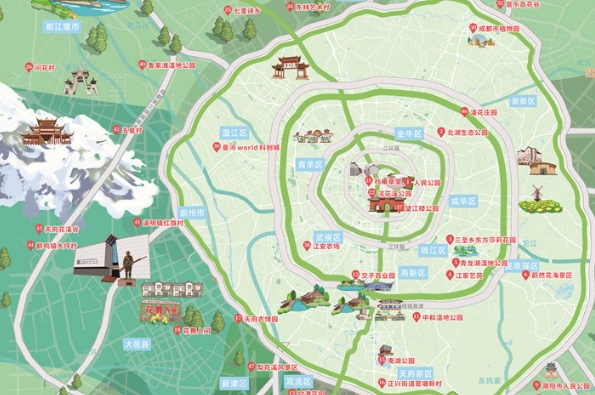 看過(guò)來(lái)！成都推出最新10份春季文旅地圖