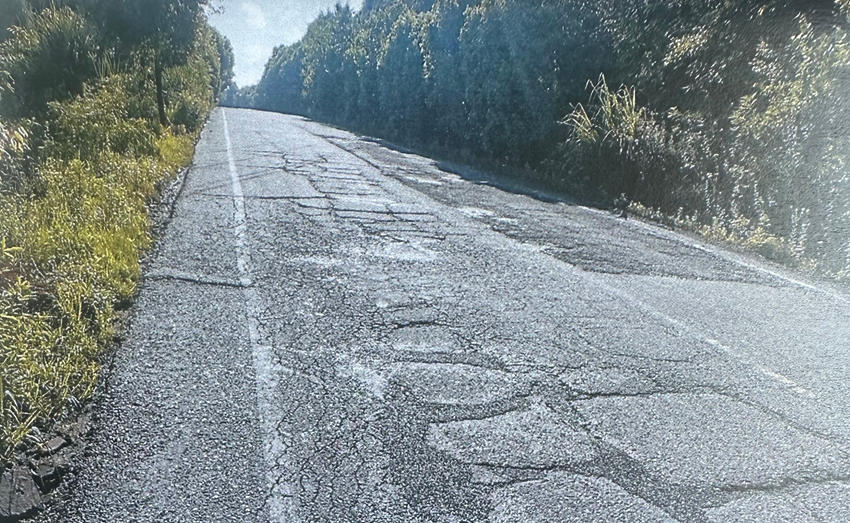 改造前的道路。受訪者供圖