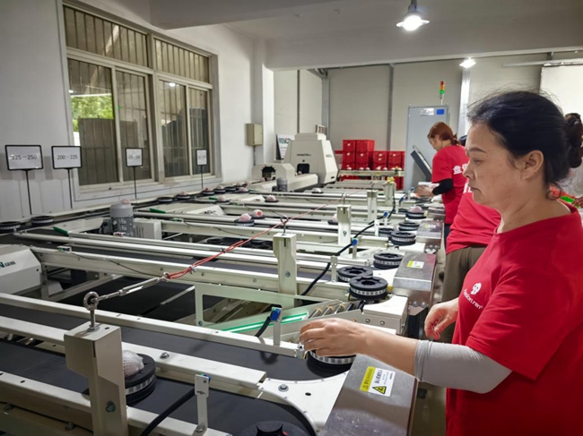 四川盤信農(nóng)業(yè)有限責(zé)任公司水蜜桃智能分選中心.龍泉驛融媒體中心供圖