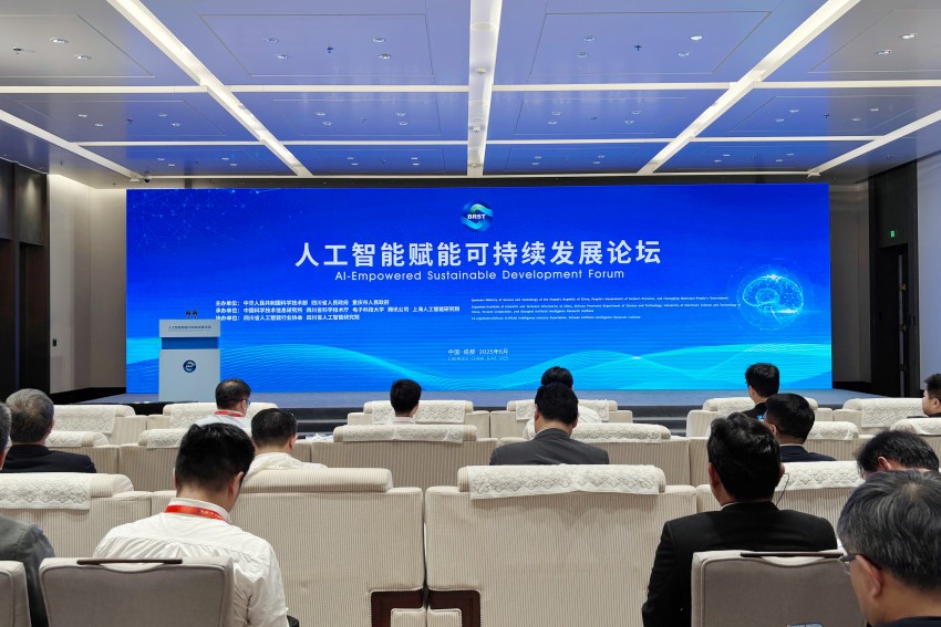 人工智能賦能可持續(xù)發(fā)展論壇現(xiàn)場。肖瑤攝