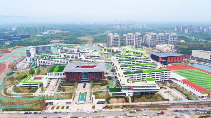用于世運會場館（場地）的中國五冶集團成都七中東部學校項目。中國五冶集團供圖
