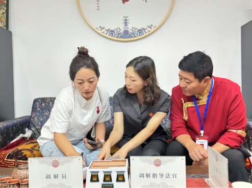 調(diào)解現(xiàn)場。武侯區(qū)法院供圖