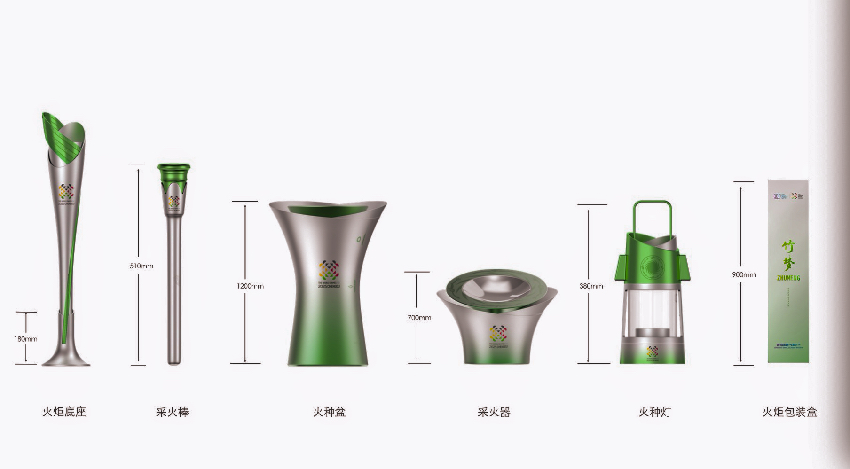 火炬配套設計圖匯總。 成都世運會執(zhí)委會供圖