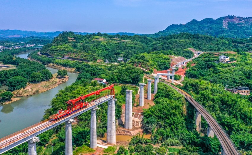 項目建設(shè)現(xiàn)場。蜀道集團供圖