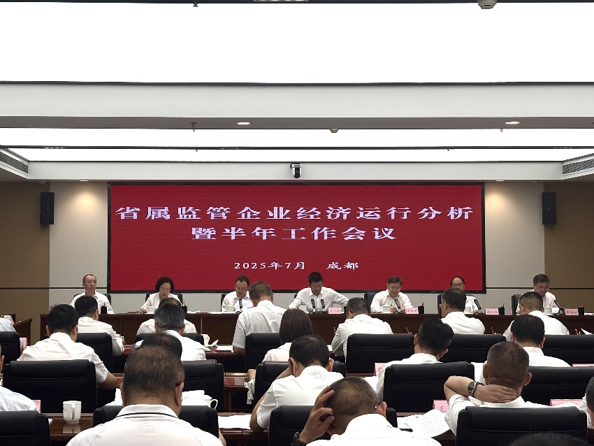 四川省國資委會議現(xiàn)場。肖瑤攝
