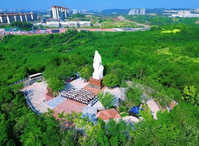 紅梅廣場活動現(xiàn)場。大安區(qū)退役軍人事務(wù)局供圖