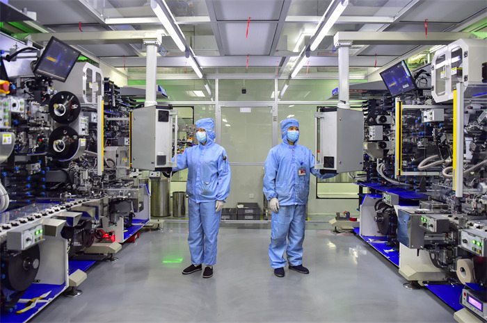長(zhǎng)虹新能源5G工廠，全連接數(shù)字工廠賦能全過(guò)程精細(xì)化管理。長(zhǎng)虹供圖