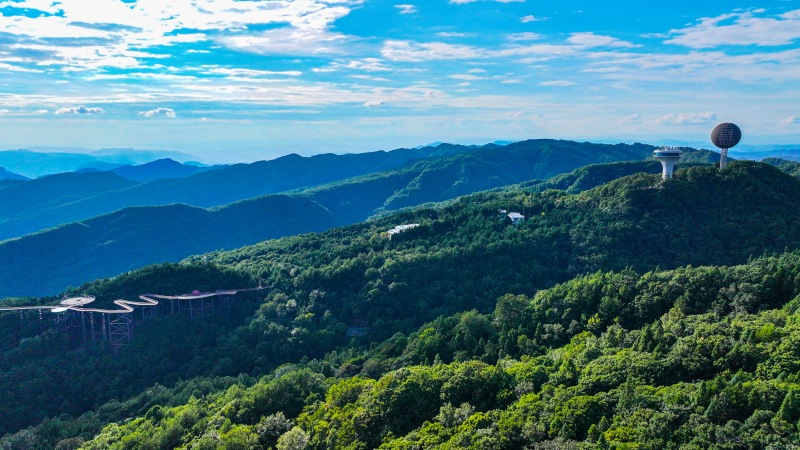 月亮坪森林康養(yǎng)旅游度假區(qū)。張平攝